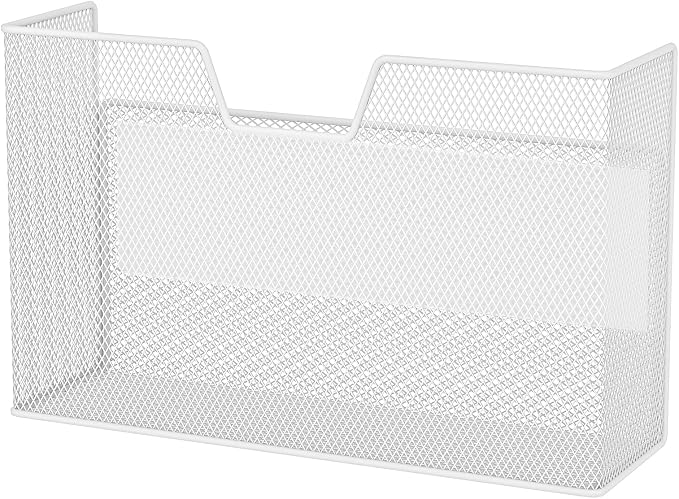 Magnetic Baskets for Fridge Shelf Bins Organizer Magnetic Storage Holder Storage Rack Containers for Fridge, Whiteboard, Locker - Magnetic File Holder for Home Kitchen Laundry Office School by LQPAFZ