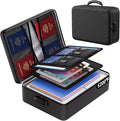 ENGPOW 5200°F Fireproof Document Bag with Lock,8 Layers Heat Insulated | Upgraded File Organizer Fireproof Box,Portable Home Travel Safe Storage for Important Documents,Passport,Laptop, Black(Soft) by ENGPOW