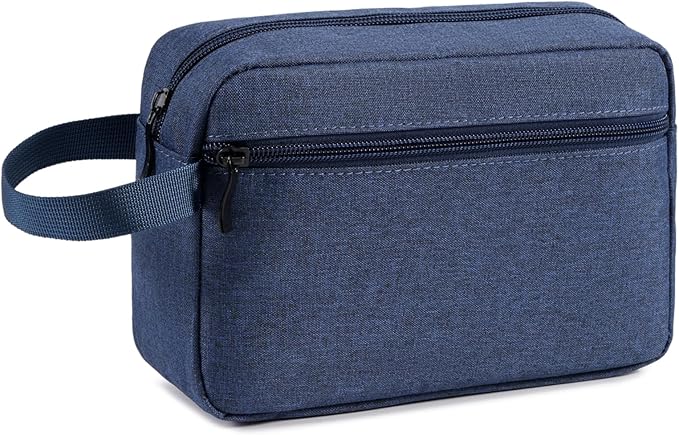 Travel Toiletry Bag for Men & Women, Hanging Cosmetic Organizer | Water-Resistant Fabric, Sturdy Handle, Lightweight Dopp Kit – Bathroom Toiletries, Makeup, Shaving, Grooming & Accessories by Unknown