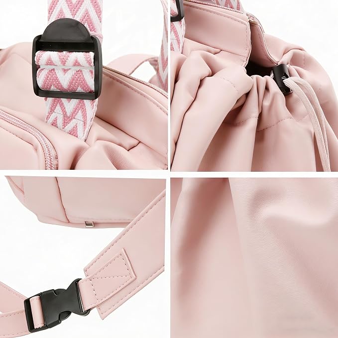 Tote Bag Large Capacity Lightweight Backpack with 15 Pockets Nylon Shoulder Bag for Car Travel Mother Bag - Image 2