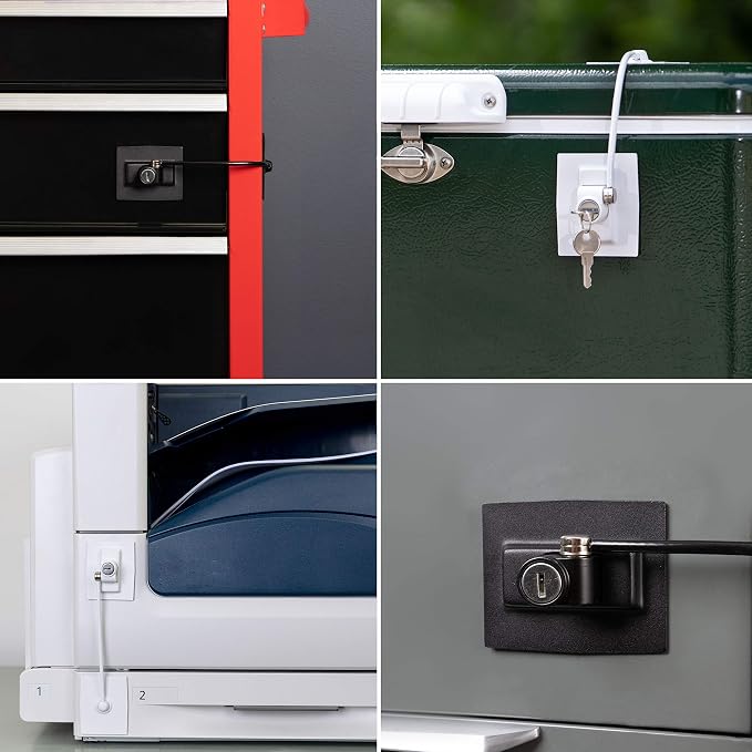 Premium Refrigerator Lock with Built-in Keyed Lock (Black) - Image 5
