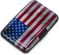 Mayski Credit Card Holder for Women RFID Blocking Wallet, Flag | Card Wallets for Women Small Mini Business Metal Accordion Aluminum Alloy Hard Case for Men by SLIMELEGANCEPERSONIFIED