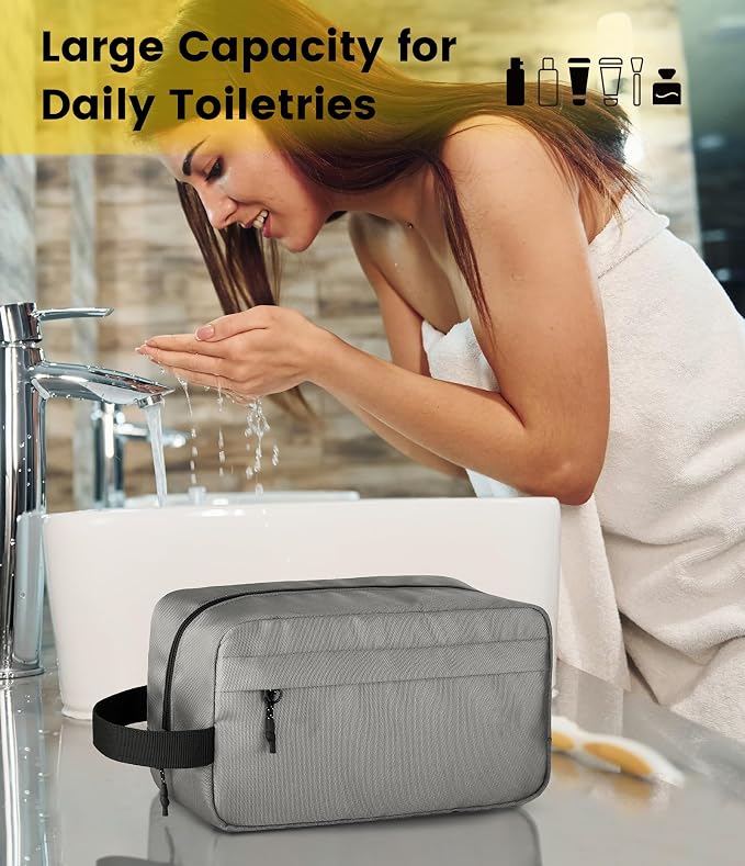 Vorspack Water Resistant Travel Toiletry Bag for Men Women | Travel Bag for Toiletries, Large Capacity, Organized Compartment, Travel Essentials, Suitable for Shaving, Makeup, Cosmetics - Image 6