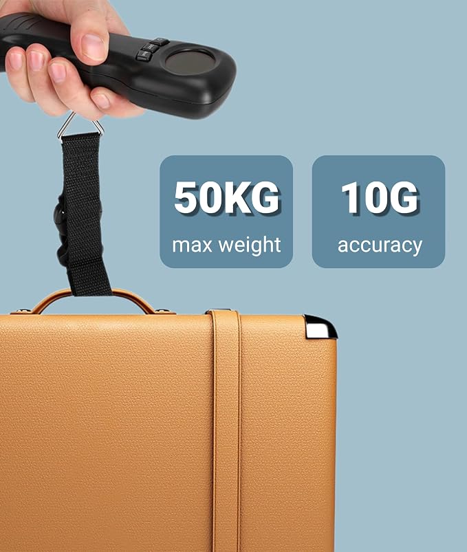 Jectse Digital Luggage Scale 110lb/50kg, Portable Suitcase Weight Scale | Portable 110lb/50kg luggage scale with high-precision sensor, auto-lock reading and anti-slip handle for travel - Image 2
