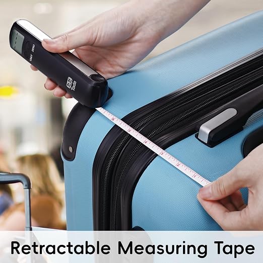 110lb Luggage Scale Battery Free Baggage Scale for Travel Suitcase | Portable Digital Weight Scale with Built in Measuring Tape - Image 3