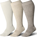 LEVSOX Wide Calf Compression Socks for Women&Men Plus Size 15-20mmHg Knee High Large Support Stockings for Circulation by Levsox