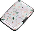 RFID Aluminum Wallet Credit Card Protector Case Holder for Men Women | Mini RFID Aluminum Wallet Credit Cards Holder Business Card Case Metal ID Case for Men Women(Pink Rose) by ELFISH