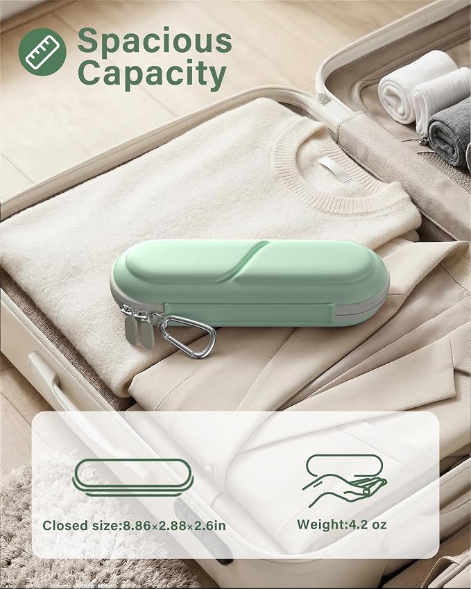 ProCase Toothbrush Travel Case for Oral-B/Oral-B Pro 1000 1500 5000 7000 7500 6000 9600/Philips Sonicare 4100 5100 1100 6100 5300 Oral-B iO Electric Toothbrush Portable Hard Container -Aqua - Image 4