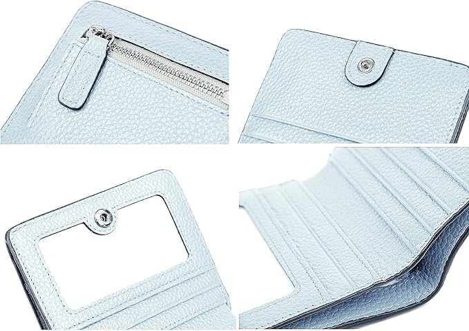 Small Leather Wallet for Women, Ladies Credit Card Holder RFID Blocking Women's Mini Bifold Pocket Purse - Image 7