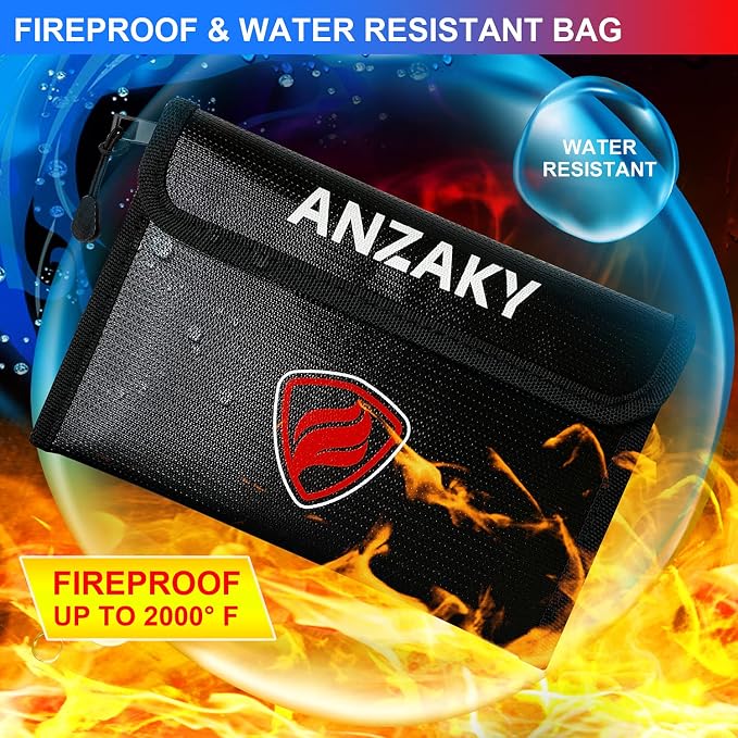 Photo Picture Frame Diversion Safe with Fireproof & Waterproof Money Bag, Valuable Storage, Home Security, ANZAKY Mini Box with Hidden Compartment to Shield your Money, Cash, 5"x7" - Image 7