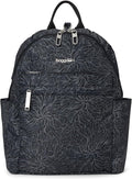 Baggallini Securtex® Anti-theft Vacation Travel Backpack 10x13 Slash-Resistant Nylon Daypack w/RFID, Midnight Blossom by baggallini