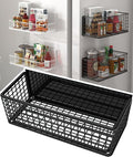 Magnetic Shelf Fridge Basket Bin for Whiteboard Washer Dryer Locker Cabinet | No Drilling Or Tools Needed, Reusable Magnet Organizer Classroom Office Home Kitchen Laundry Storage Rack Container Holder by Buyyyit