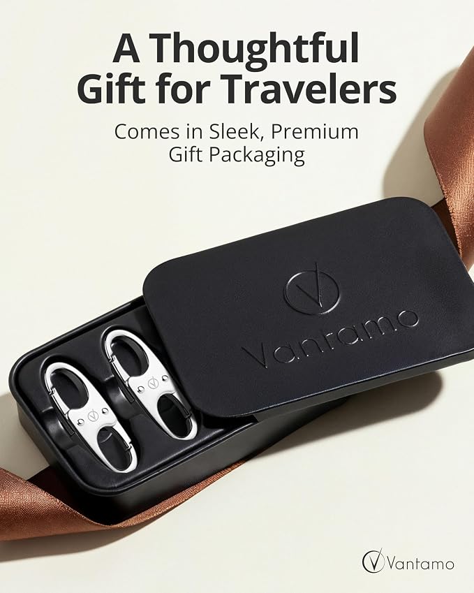 Vantamo Premium 4 Zipper Clips Anti Theft for Backpack, Luggage & Purse, Pull Replacement Zipper Locks, Purse Clip for Travel - Image 7
