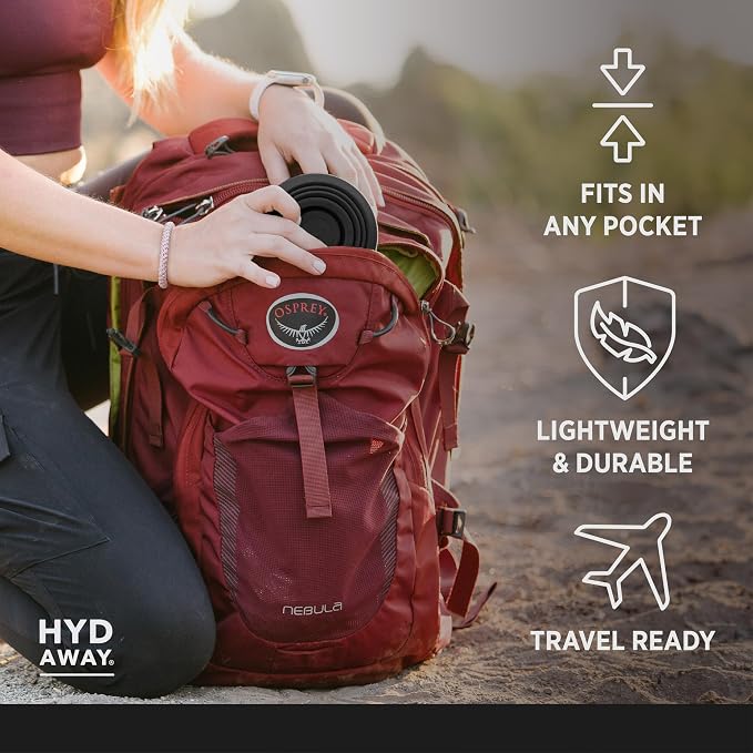 HYDAWAY 17oz Collapsible Water Bottle, Packable Leakproof for Travel | Travel-first design. Fold flat to 1.5 in for carry-ons, purses, seatbacks. Leakproof, BPA-free, dishwasher safe. - Image 4