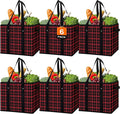 Reusable Grocery Bags 6 Pack, Foldable & Water Resistant Shopping Bags | Large Grocery Tote Bag Water Resistant Shopping Bags Foldable Grocery Bag for Clothes,Shoes and Picnic by WiseLife