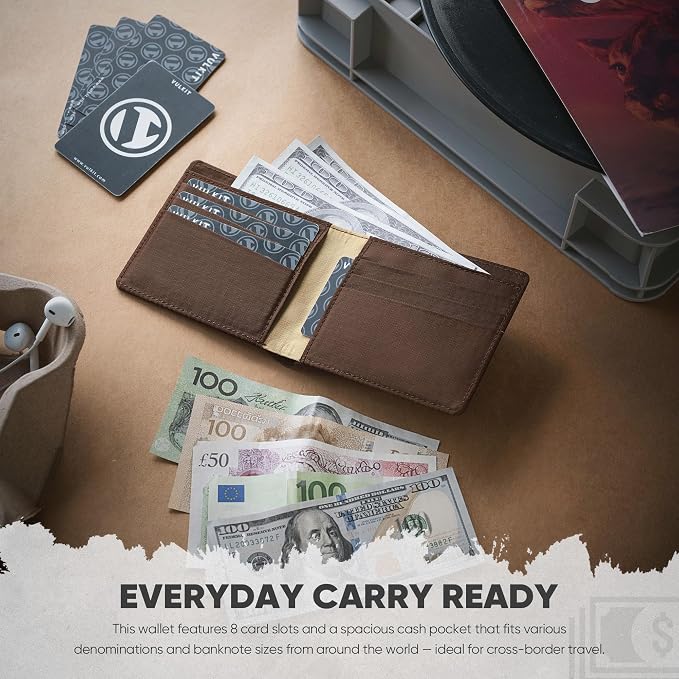 VULKIT Lite Wallet, RFID Blocking Bifold Wallets, Minimalist, Water-repellent & Wear-resistant - Image 5