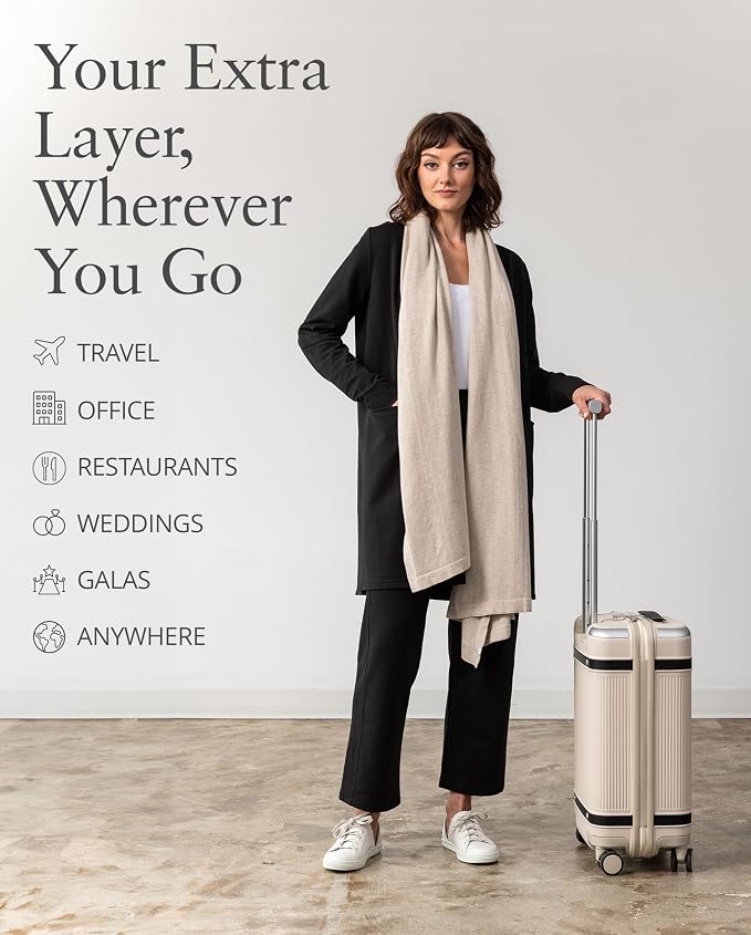 Dreamsoft Travel Scarf, Wrap and Shawl for Women, Organic Cotton - Image 2