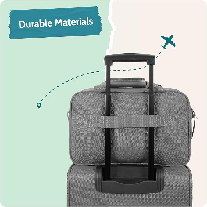 U.S. Traveler Rio 14" Travel Tote Bag, Lightweight 1200D Carry-On Bag for Women & Men - Image 6