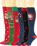 Different Touch 6 Pairs Pack Women Travelers, Anti-Fatigue, Graduated Compression Knee High Socks 9-11 by DifferentTouch