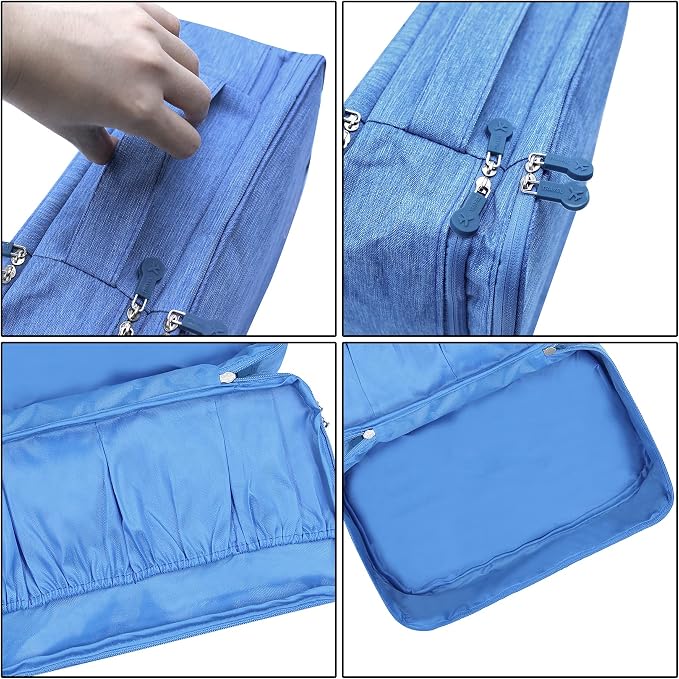 Portable Underwear Bra Storage Bag Waterproof Travel Organizers Multi-Layer Toiletry Packing Cube - Image 5