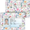 FINTIE Slim Minimalist Front Pocket Wallet RFID Blocking Credit Card Holder | Card Cases with ID Window for Men Women, flower fantasy by Fintie