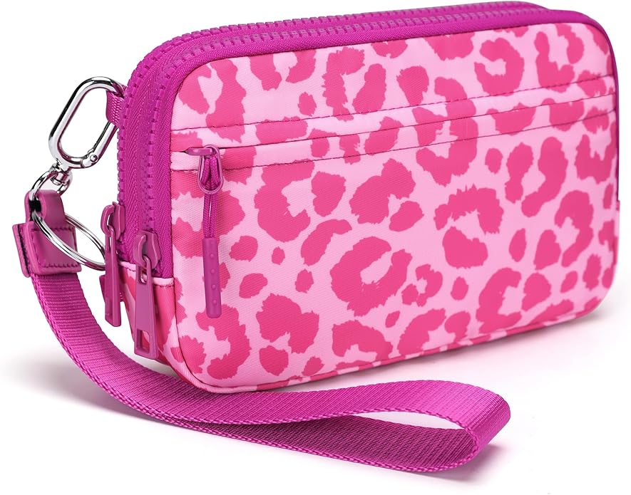 FODOKO Wristlet wallets for Women RFID crossbody bags with 4 Zippers | Checkered quilted nylon with credit card slots, cell phone organizer, and coin purse for travel and everyday carry by FODOKO