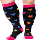 Abodhu Plus Size Compression Socks for Women& Men 15-20mmHg Wide Calf Knee High Socks by Abodhu