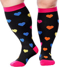 Abodhu Plus Size Compression Socks for Women& Men 15-20mmHg Wide Calf Knee High Socks by Abodhu