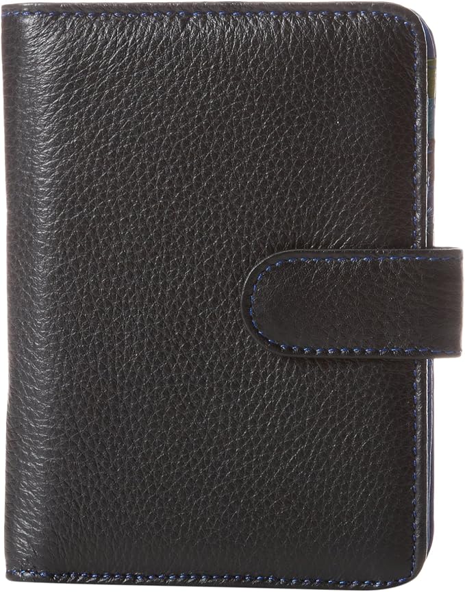Travelon Safe Id Color Block Bi-Fold Tab Wallet, Black, One Size by Travelon