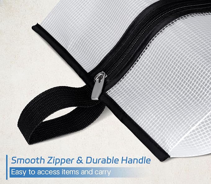 MISSLO Waterproof Shoe Bags for Travel 4 Pack XX-Large Shoe Storage Bag Clear Sneaker Pouch Portable Boots Organizer with Sturdy Zipper for Men & Women - Image 5