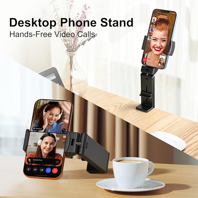 Perilogics Universal in Flight Airplane Phone Holder Mount. Hands Free Viewing with Multi-Directional Dual 360 Degree Rotation. Pocket Size Must Have Airplane Travel Essential Accessory for Flying - Image 8
