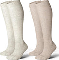 LEVSOX Cotton Compression Socks for Women&Men 20-30mmHg Knee High Cute Support Sock for Nurses Pregnancy Travel by Levsox