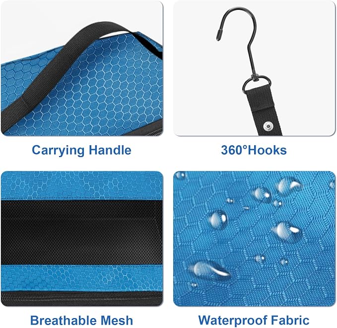 Olosar Suitcase Organizer, Travel Luggage Organizer Portable Hanging Travel Shelves Collapsible Hanging Packing Cubes for Carry on Suitcase - Image 3