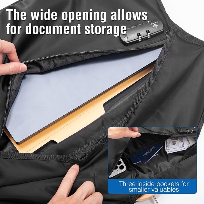 KOSMCCO Lockable Hidden Hanger Safe, Diversion Safe | Hidden Storage, Lockable Design, Fits Under Clothes, Holds Cash Jewelry and Valuables - Image 3