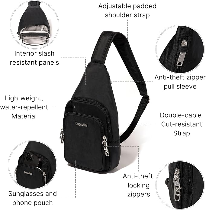 Baggallini Securtex Anti-Theft Daytripper Sling - Image 5