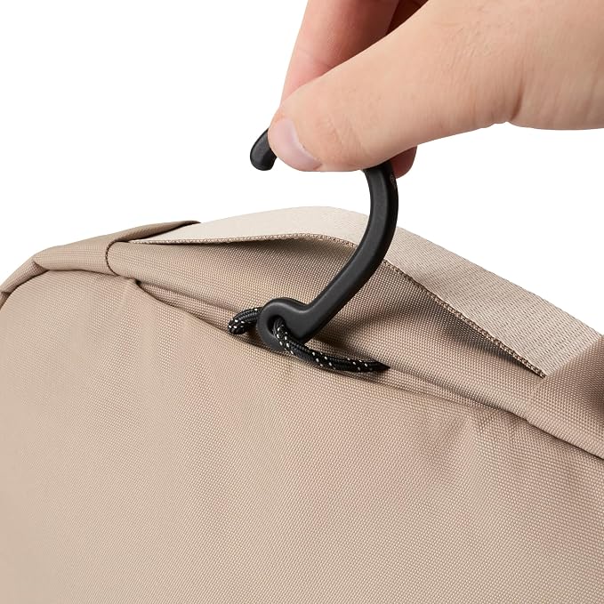 Bellroy Hanging Toiletry Kit 3L, Travel Toiletry Bag - Stone | 3L hanging toiletry bag for men and women, designed for travel - Image 3
