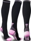 Compression Socks for Women Men 20-30 mmHg, Knee High Support Circulation Sock for Travel Sport Medical (1or 2Pair) by Thoxcare