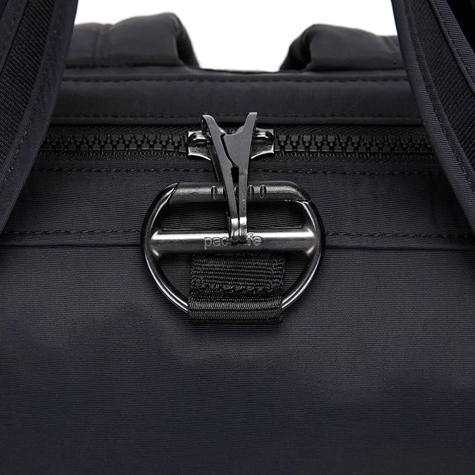 Pacsafe Women's Citysafe CX 17L Anti Theft Backpack-Fits 16 inch MacBook Pro, Econyl Black, One Size - Image 7