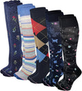 Dr. Motion Compression Knee High Socks for Women - 5 Pairs Pack by Dr.+Motion