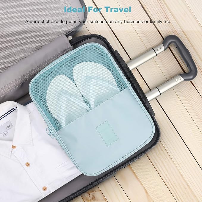 Mossio Shoe Bag Holds 3 Pair of Shoes for Travel and Daily Use Storage Pouch - Image 5