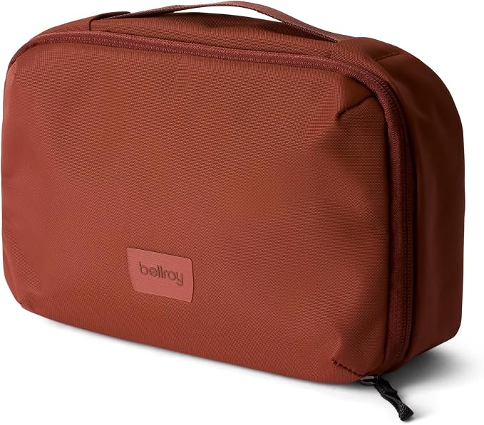 Bellroy Hanging Toiletry Kit 3L, Travel Toiletry Bag - Clay | 3L hanging toiletry bag for men and women, designed for travel by Unknown