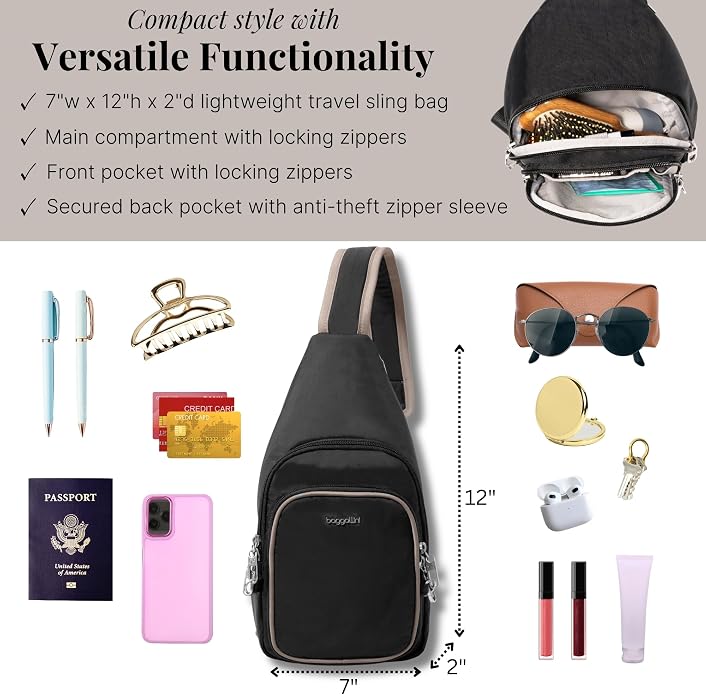 Baggallini Securtex Anti-Theft Daytripper Sling - Image 4