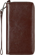 Small Compact Women Wallet RFID Blocking Genuine Leather Bifold Purse with ID Windows by Lavemi