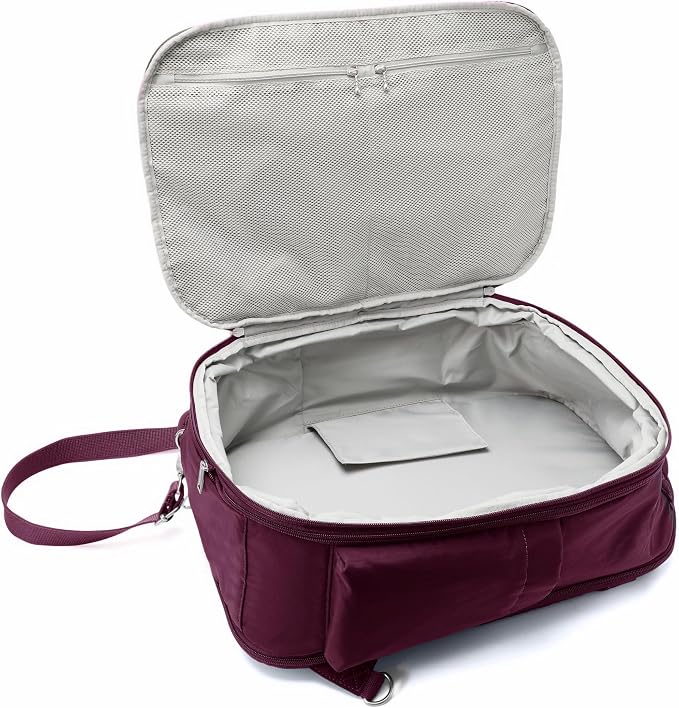 Securtex® Classic Anti-Theft Convertible Travel Backpack - 11x17” Carry-On, Fits 16” Laptop, Locking Zippers, Expandable - Image 4