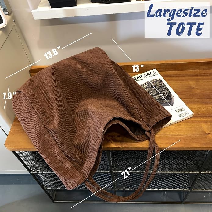 Canvas Tote Bag for Women Large Hobo Shoulder Bag for Work Travel Casual Message Bag Tote Purse handbags - Image 4