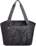BAGSMART Women's Multi-Compartment Tote Bag with Elastic Cord | Handbag for Travel Fitness Outdoor Activities by BAGSMART