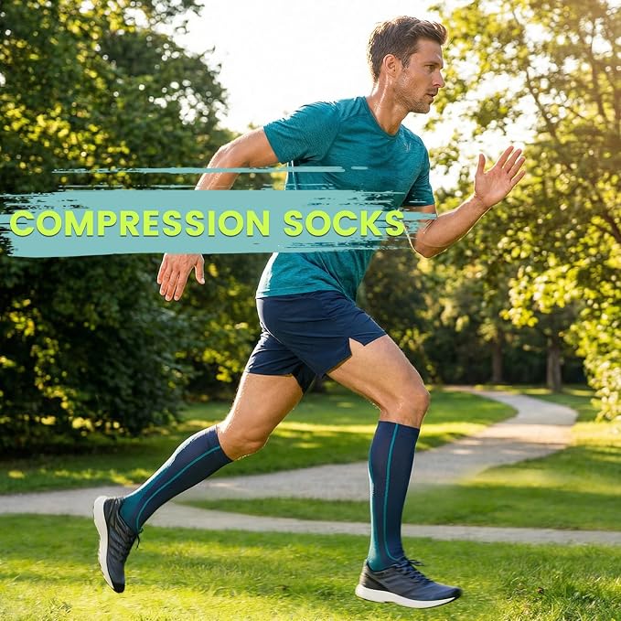 Copper Compression Socks 15-20 mmHg for Men & Women 8 Pairs – Circulation Support for Nurses, Travel, Running, Hiking, Soccer - Image 3
