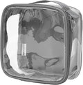 Clear TSA Approved 3-1-1 Travel Toiletry Bag for Carry On/Quart Size Transparent Liquids Pouch for Airport Security/Reusable See Through Vinyl & PVC Plastic Organizer Men Women (Gray) by EzPacking