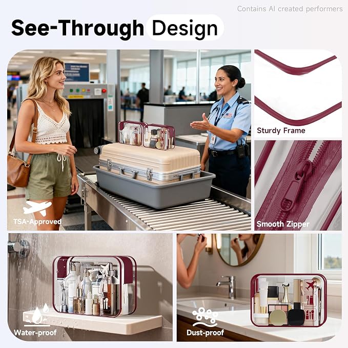 OlarHike 9 Set Packing Cubes for Travel,Gifts for Women Mom,Anti-Tearing Suitcase Organizer,with Over 1000 pcs Mesh Holes,Vacation Essentials & Accessories for Cruise Ship - Image 3