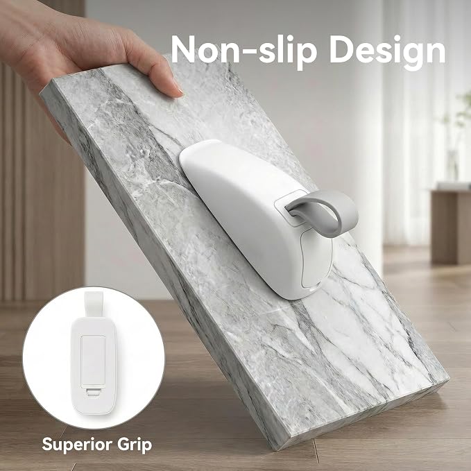 Door Stop Alarm 2-in-1, 120dB Under Door Stopper & Hanging Security Device, Adjustable Sensitivity Anti Slip Floor Wedge, Portable Security Wedge for Home Travel Hotel Living Alone, White - Image 6